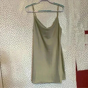 UO Mallory Cowl Neck Slip Dress